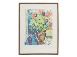 AMERICAN FLOWERS COLOR LITHOGRAPH BY NELL BLAINE