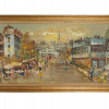 IMPRESSIONIST PAINTING VIEW OF PARIS SIGNED MOOR PIC-0