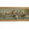 IMPRESSIONIST OIL PAINTING VIEW OF PARIS SIGNED PIC-0