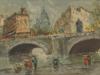 IMPRESSIONIST OIL PAINTING VIEW OF PARIS SIGNED PIC-1