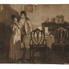 ANTIQUE 19TH CENTURY ENGRAVING LOVERS GENRE SCENE PIC-0
