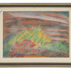 ABSTRACT PAINTING LAKE OF TIBERIAS SIGNED PIC-0