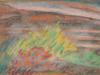 ABSTRACT PAINTING LAKE OF TIBERIAS SIGNED PIC-1