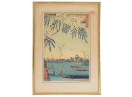 JAPANESE WOODBLOCK PRINT BY UTAGAWA HIROSHIGE