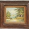 ATTR TO RANDALL V DAVEY LANDSCAPE OIL PAINTING PIC-0
