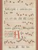 ANCIENT LATIN GREGORIAN CHANT MUSIC SHEET FRAMED PIC-1