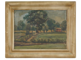 AMERICAN LANDSCAPE PAINTING BY ALFRED JACKSON