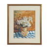 MIDCENTURY WATERCOLOR STILL LIFE FLOWERS PAINTING PIC-0