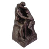 KISS TERRACOTTA FIGURE BY BARBEDIENNE AFTER RODIN PIC-0