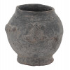 ANCIENT AFRICAN CERAMIC POT W FIGURATIVE RELIEF PIC-0