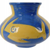 BLUE AND YELLOW GLAZED VASE AFTER PABLO PICASSO PIC-1