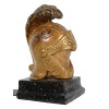 PAIR OF ANTIQUE ROMAN HELMET BOOKENDS BY BORGHESE PIC-7