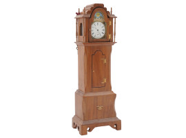 ANTIQUE 19TH CENTURY MINIATURE GRANDFATHER CLOCK