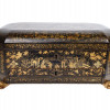 ANTIQUE CHINESE LACQUERED AND GILT DECORATED BOX PIC-1