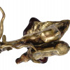 LAST WAX GILT CAST BRONZE FIGURAL GROUP OF DEER PIC-4