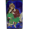 INDIAN SILVER AND ENAMEL FLASK W COURTING SCENE PIC-7