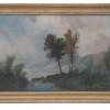 EUROPEAN SCHOOL OIL PAINTING MOUNTAIN SEA SCAPE PIC-0