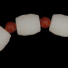 CHINESE HETIAN JADE AND CARNELIAN CARVED BRACELET PIC-3