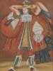 COLONIAL STYLE ARQUEBUSIER ANGEL OIL PAINTING PIC-1