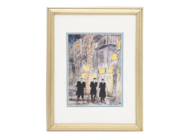 MEA SHEARIM NIGHT JERUSALEM PRINT MARTIN HAMMER