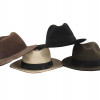 COLLECTION OF FOUR VARIOUS VINTAGE MALE WOOL HATS PIC-0