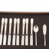 FOUR CUTLERY CASES WITH SILVERWARE BY ROGERS BROS PIC-4
