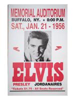 VINTAGE ELVIS PRESLEY BUFFALO CONCERT POSTER