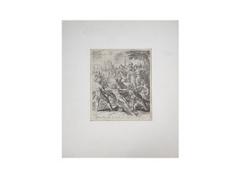 ANTIQUE ENGRAVING PASSION OF JESUS BY JAN SADELER