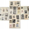 MIDCENTURY EUROPEAN BOOK PLATE COLLECTION, 39 PCS PIC-0