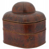 ANTIQUE CHINESE STACKABLE WOODEN HAT TRAVEL CASE PIC-0