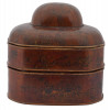 ANTIQUE CHINESE STACKABLE WOODEN HAT TRAVEL CASE PIC-6