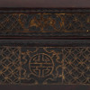 ANTIQUE CHINESE LEATHER AND WOOD CHEST WITH LOCK PIC-8