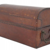 ANTIQUE CHINESE HAND MADE LEATHER TEA CADDY PIC-4