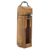VINTAGE ASIAN BAMBOO BOTTLE GIFT BOX WITH HANDLE PIC-0