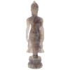 CHINESE HAND CARVED QUARTZ STONE BUDDHA FIGURINE PIC-4