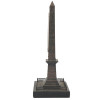 ANTIQUE BRONZE THERMOMETER LUXOR OBELISK SCULPTURE PIC-3