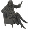 PATINATED BRONZE FIGURE OF MOLIERE AFTER CAFFIERI PIC-0