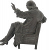 PATINATED BRONZE FIGURE OF MOLIERE AFTER CAFFIERI PIC-4