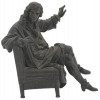 PATINATED BRONZE FIGURE OF MOLIERE AFTER CAFFIERI PIC-1