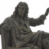 PATINATED BRONZE FIGURE OF MOLIERE AFTER CAFFIERI PIC-7