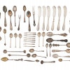 LARGE COLLECTION OF STERLING SILVER CUTLERY SET PIC-0