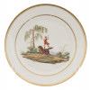 ANTIQUE EARLY DERBY HAND PAINTED PORCELAIN PLATE PIC-0
