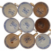 BLUE AND WHITE CHINESE PORCELAIN CUPS AND SAUCERS PIC-2