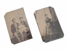 NTIQUE AMERICAN TINTYPE PHOTO PORTRAIT PRINTS