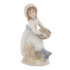 NADAL SPANISH PORCELAIN FIGURINE OF A FLOWER GIRL PIC-0