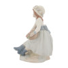 NADAL SPANISH PORCELAIN FIGURINE OF A FLOWER GIRL PIC-2