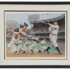 BASEBALL PLAYERS LITHOGRAPH SIGNED BY ALAN ZUNIGA PIC-0