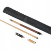 PAIR OF WOOD POOL CUE BILLIARD STICKS WITH CASES PIC-2