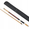 PAIR OF WOOD POOL CUE BILLIARD STICKS WITH CASES PIC-3