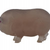RUSSIAN CARVED AGATE RUBY EYE PIG FIGURINE PIC-1